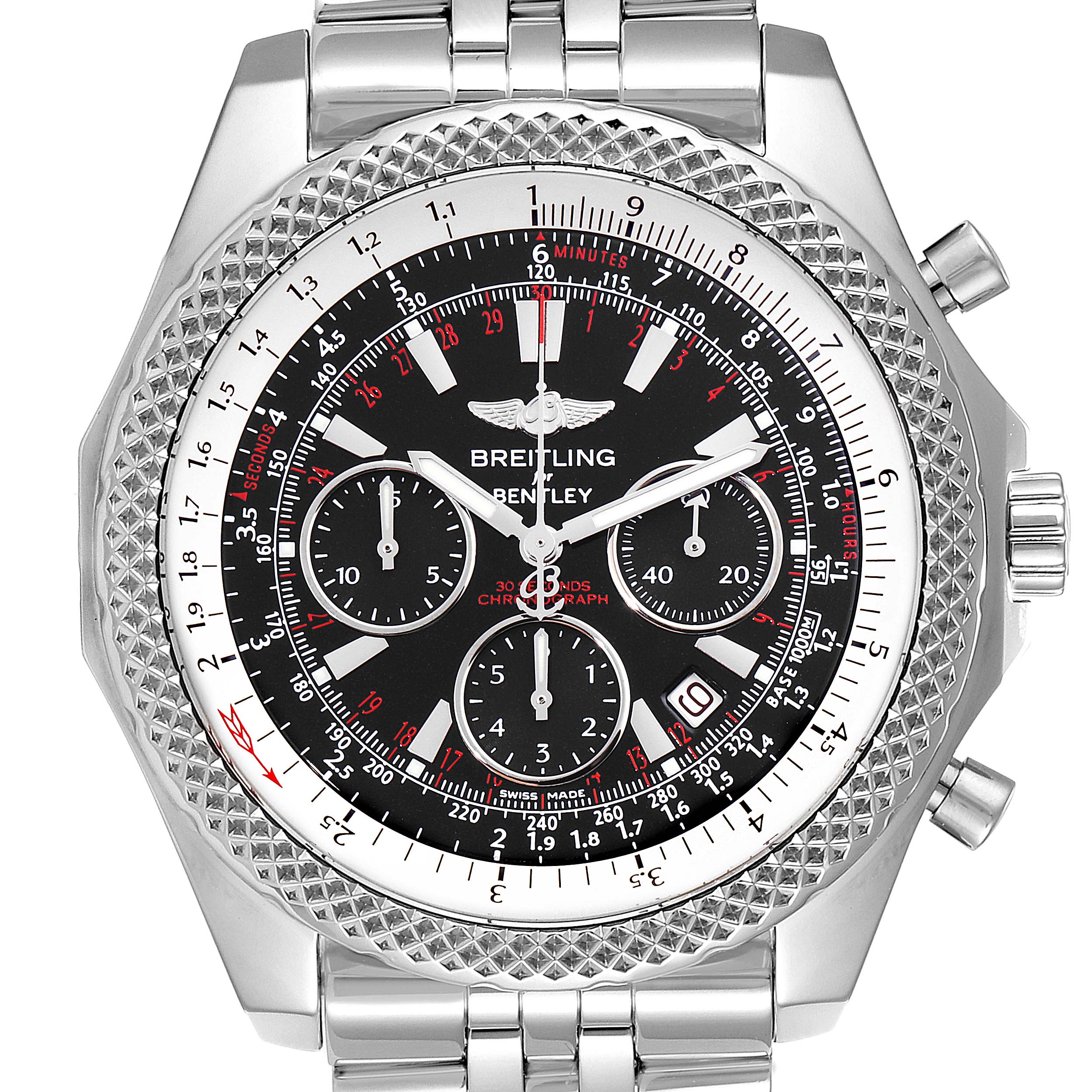 NT555⭐️Breitling for Bentleyステンレスベルト Breitling Bentley Stainless Steel A25364 | Stock 58850
