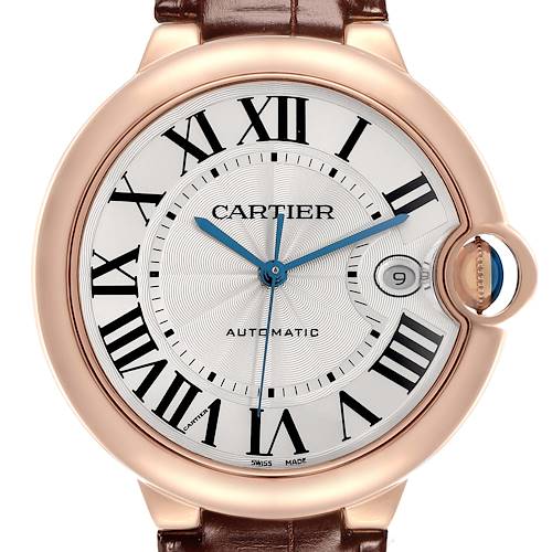 Photo of Cartier Ballon Bleu 42 Rose Gold Automatic Mens Watch WGBB0017