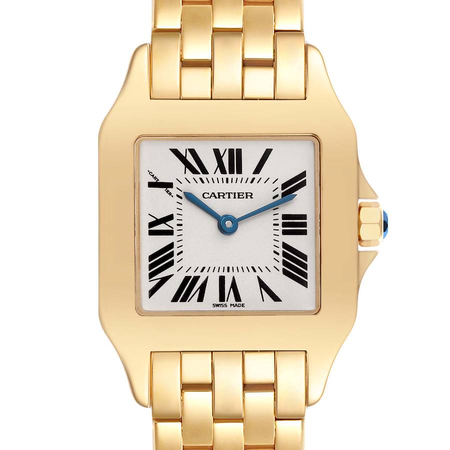 Cartier Santos Demoiselle Midsize Yellow Gold Ladies Watch W25062X9 SwissWatchExpo