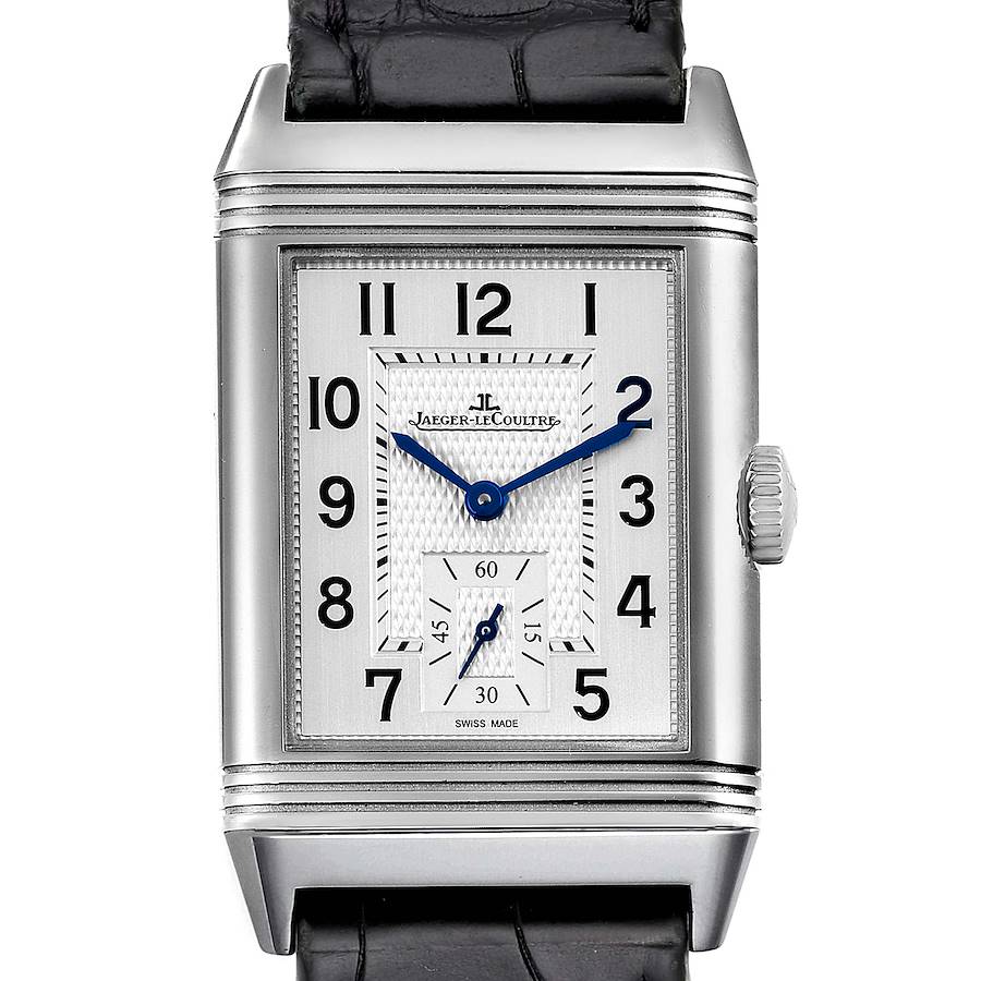 Jaeger LeCoultre Reverso Classic Mens Watch 214.8.62 Q3858520 Box Papers SwissWatchExpo