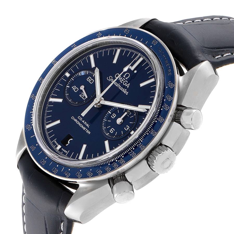 omega speedmaster moonwatch blue dial