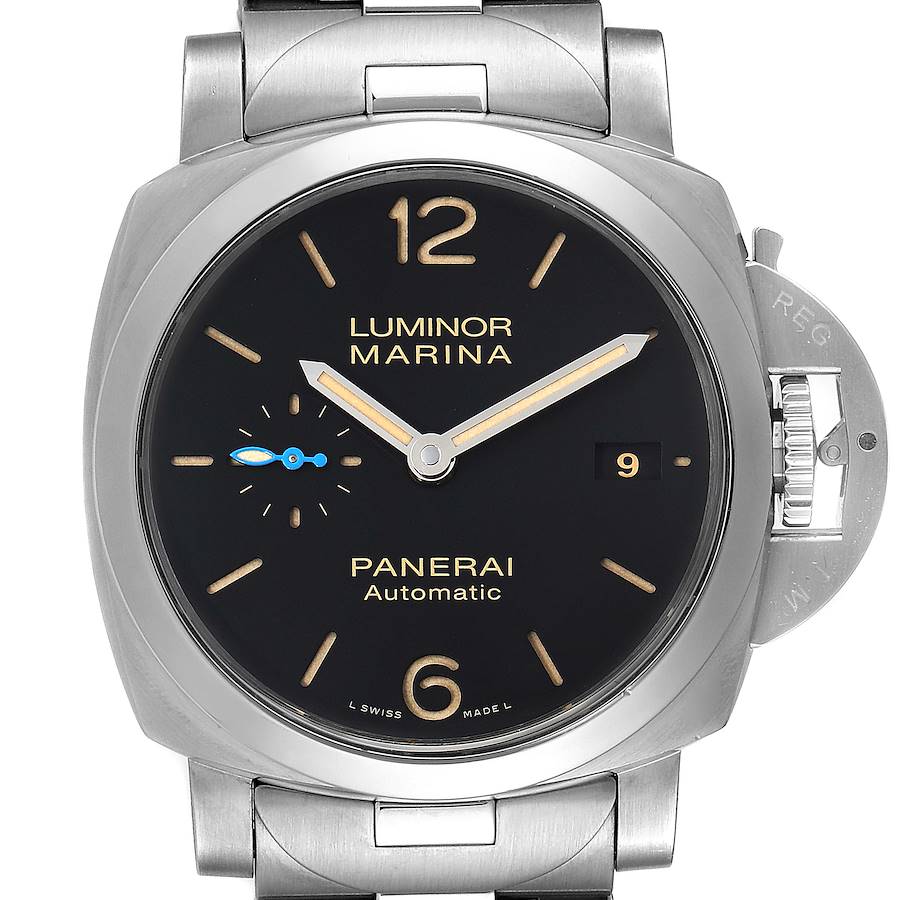 Panerai Luminor Marina 1950 3 Days 42mm Steel Watch PAM00722 Box Papers SwissWatchExpo