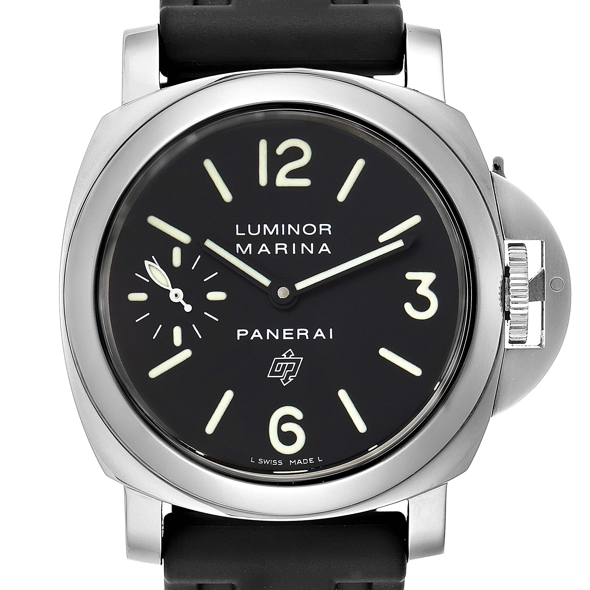 panerai luminor marina logo acciaio