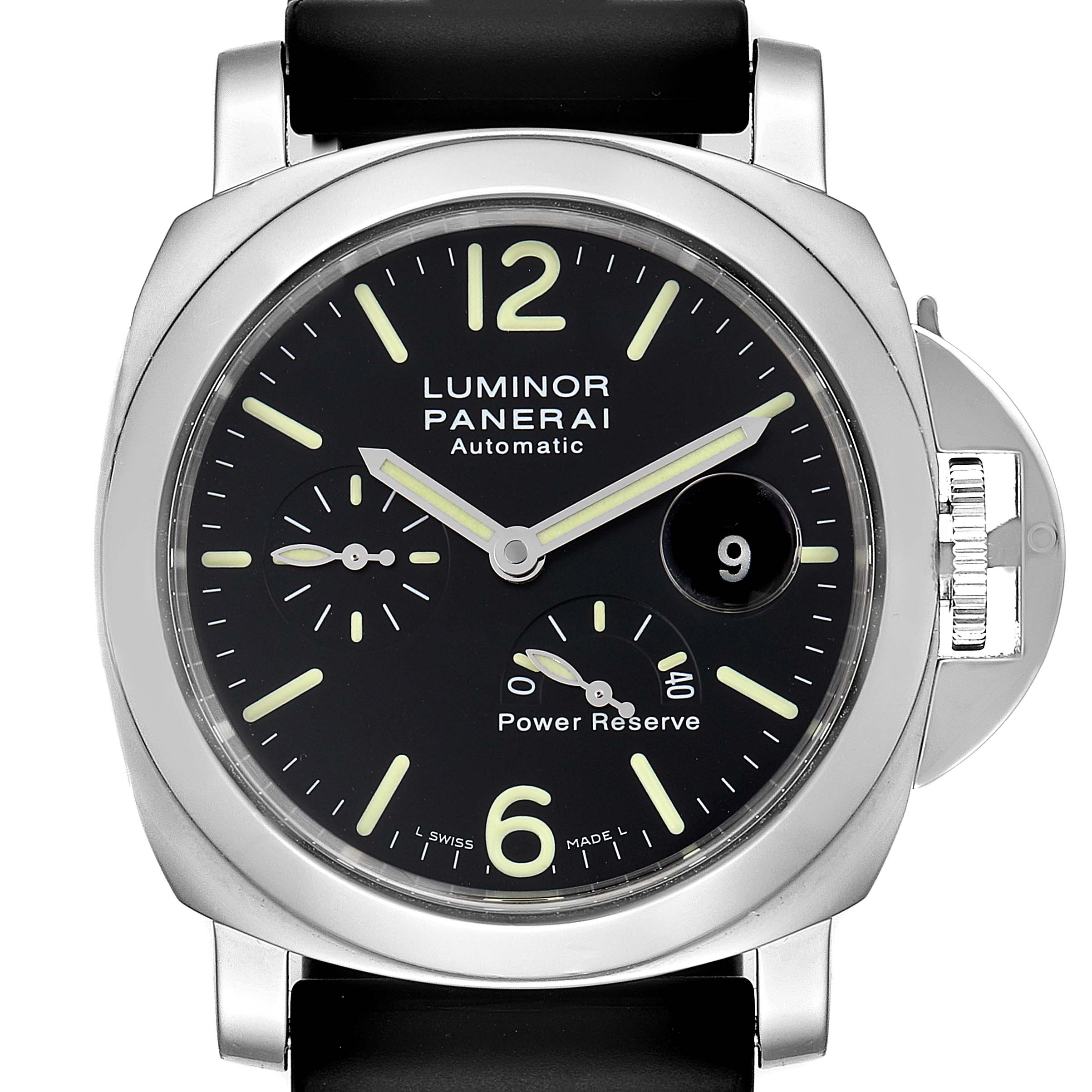 Panerai Luminor Power Reserve Automatic Mens Watch PAM00090 Box Papers ...