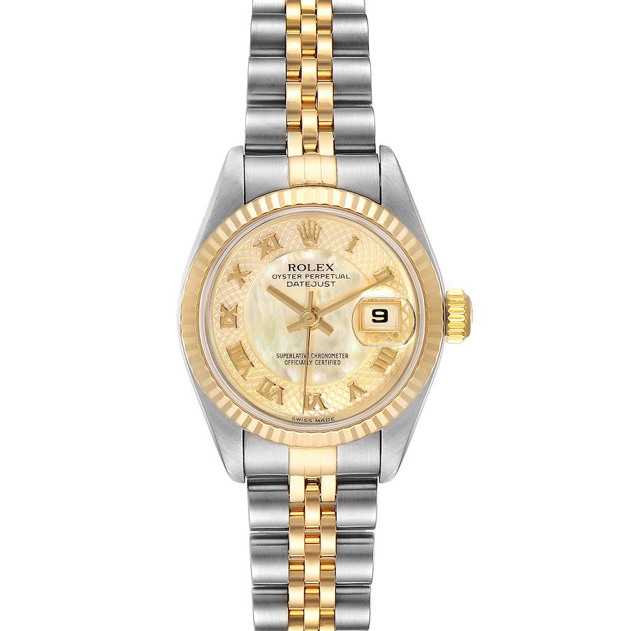 Rolex Datejust Decorated MOP Dial Steel Yellow Gold Ladies Watch 79173 - 2 LINKS ADDED SwissWatchExpo