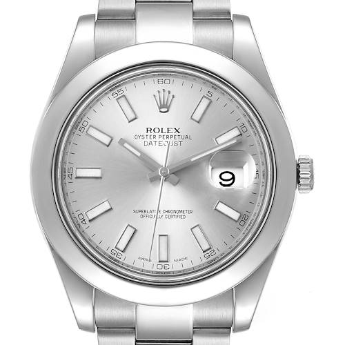 Photo of NOT FOR SALE Rolex Datejust II 41mm Silver Baton Dial Steel Mens Watch 116300 PARTIAL PAYMENT