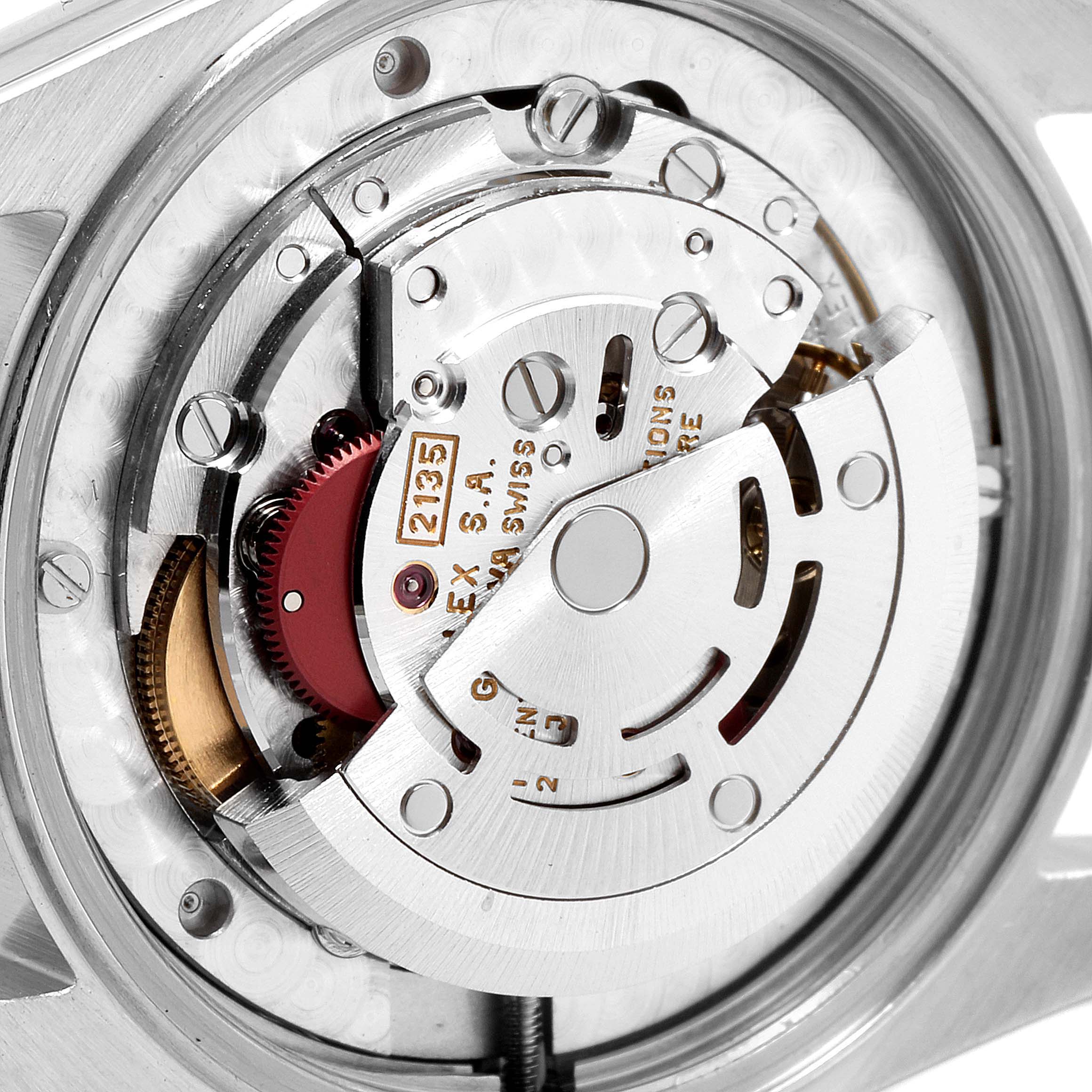 This image shows the movement and inner mechanism of a Rolex Mid-Size 68273 Women
s Steel and Gold (two tone) Champagne Dial 68273 Women
s Steel and Gold (two tone) Champagne Dial model watch.