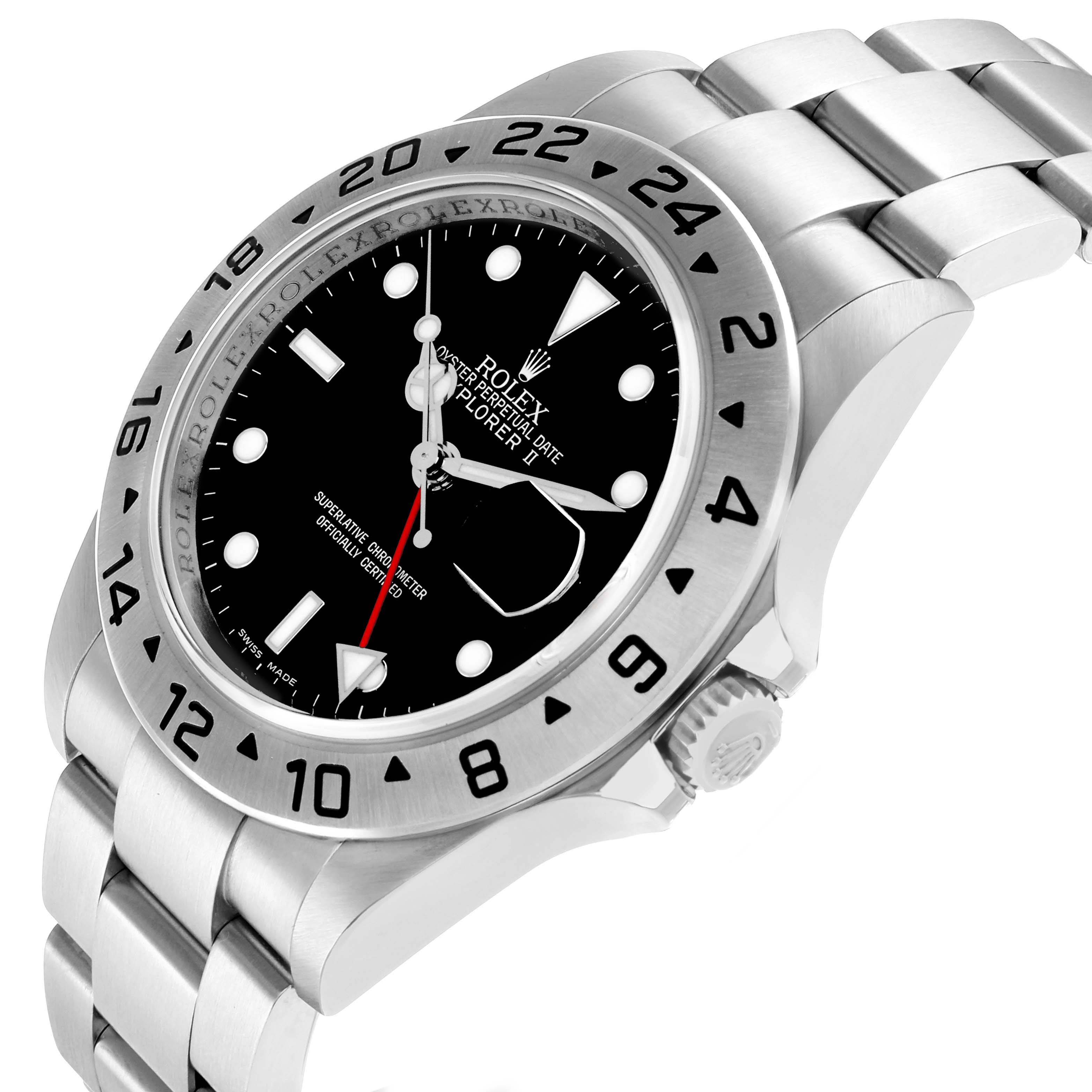 The Rolex Explorer 16570 Men
s Stainless Steel Black Dial model watch is shown at a slight angle, displaying the face, bezel, crown, and part of the bracelet.