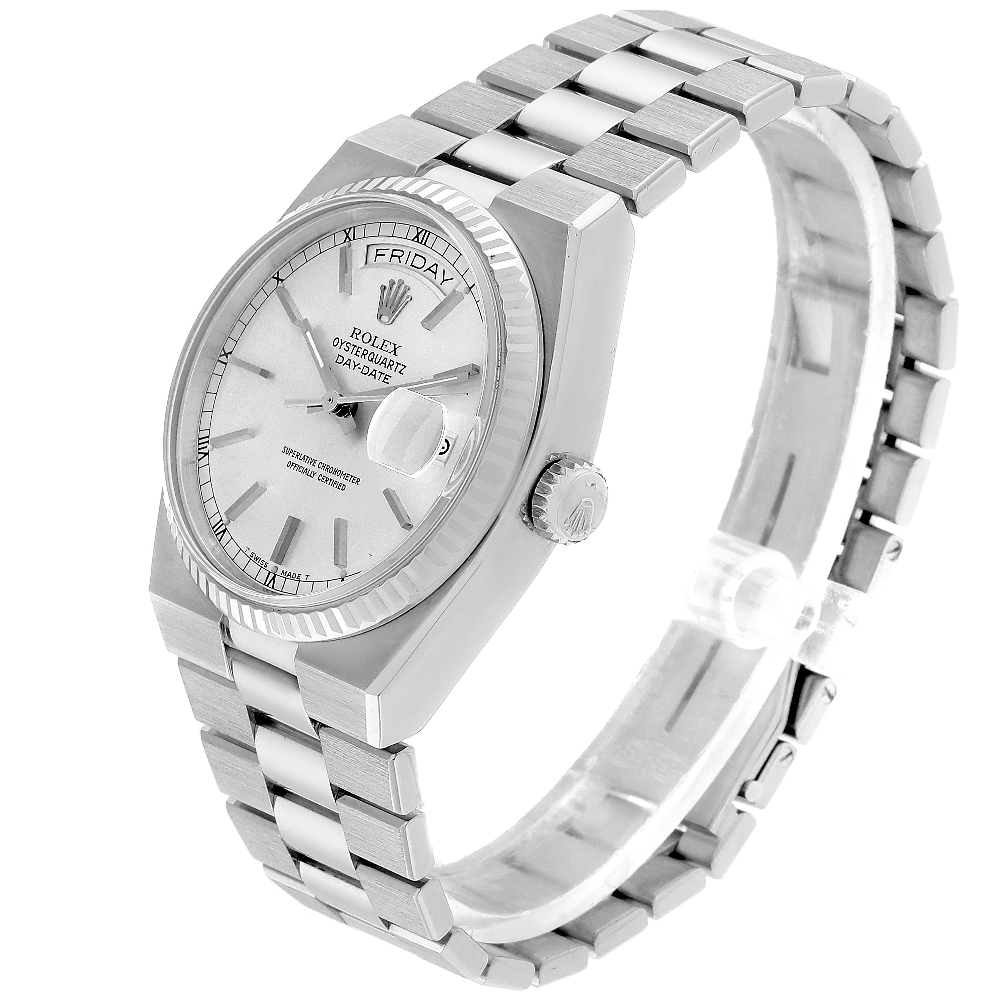 silver rolex presidential