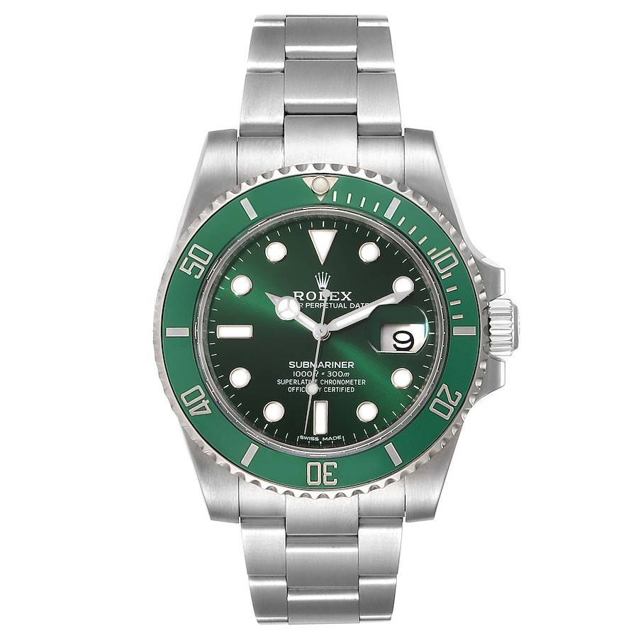 2019 Rolex Submariner Hulk 116610LV Green 40mm Ceramic Watch Box