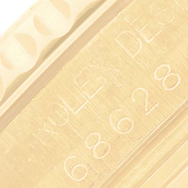 The image shows the engraving on the side of the Rolex Yacht-Master 68628 Men's Yellow Gold White Dial 68628 Men's Yellow Gold White Dial watch, highlighting its model number.