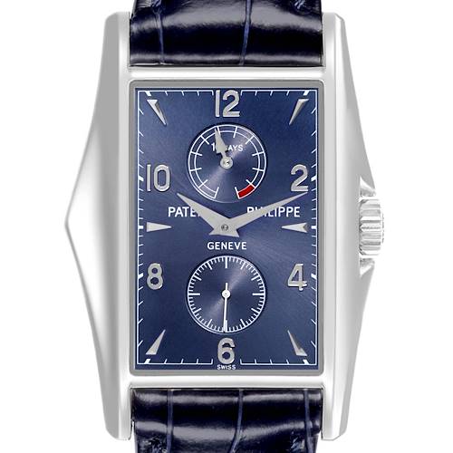 Photo of Patek Philippe 10 Day Power Reserve White Gold Blue Dial Mens Watch 5100G