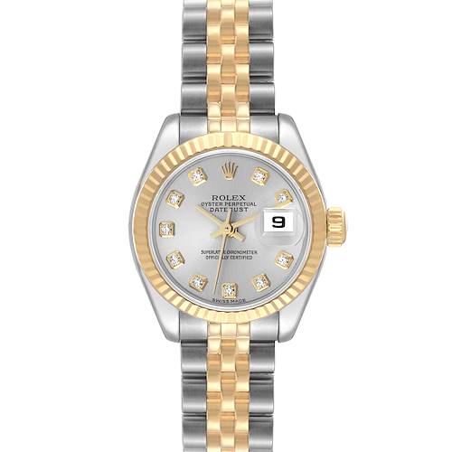 Photo of Rolex Datejust 26 Steel Yellow Gold Diamond Ladies Watch 179173