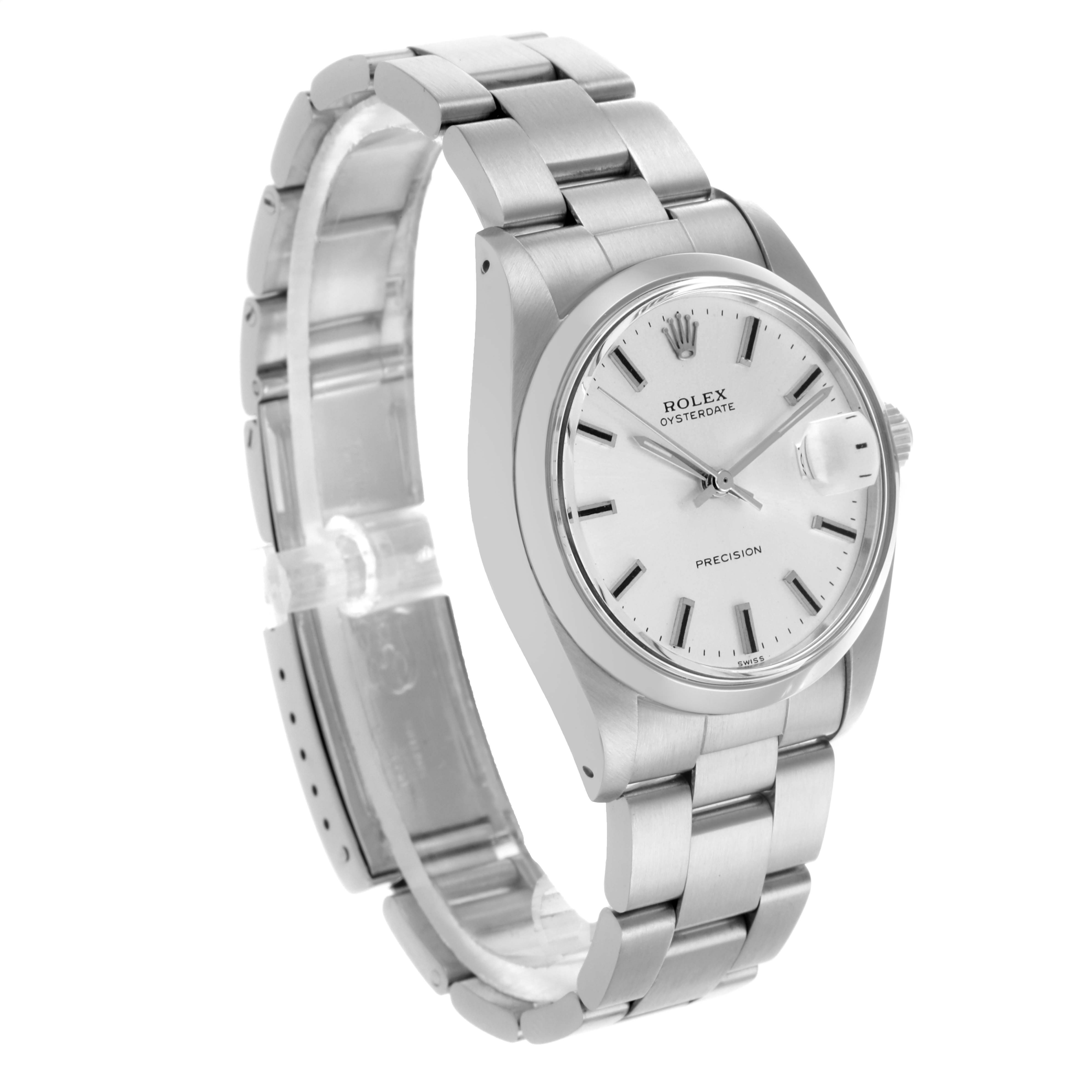The Rolex Vintage Collection 6694 Men's Stainless Steel Silver Dial 6694 Men's Stainless Steel Silver Dial watch is shown at an angled front view, displaying the face, bezel, and bracelet.