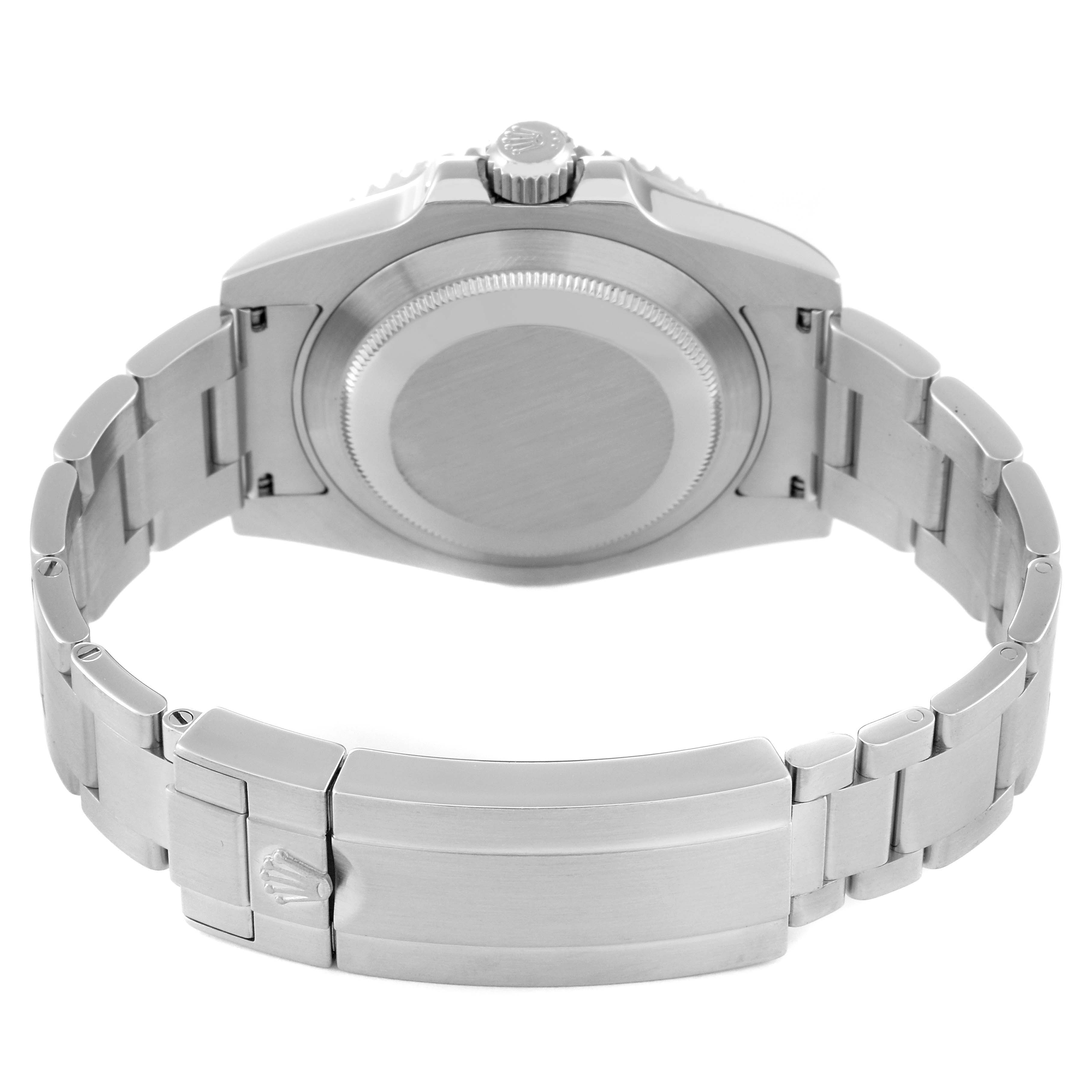 The image shows the back and bracelet of the Rolex Submariner 116610 Men
s Stainless Steel Black Dial 116610 Men
s Stainless Steel Black Dial watch from a rear angle.