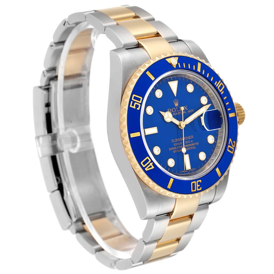 Rolex submariner outlet blue diamond