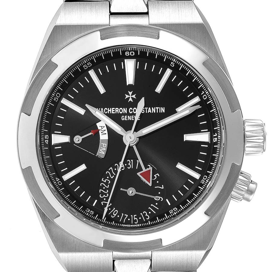 Vacheron Constantin Overseas Dual Time Steel Mens Watch 7900V Unworn SwissWatchExpo