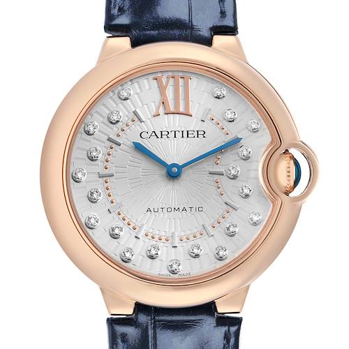 Photo of Cartier Ballon Bleu 36 Rose Gold Diamond Watch WGBB0053