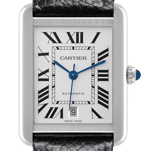 Photo of Cartier Tank Solo XL Automatic Stainless Steel Mens Watch WSTA0029 Box Card