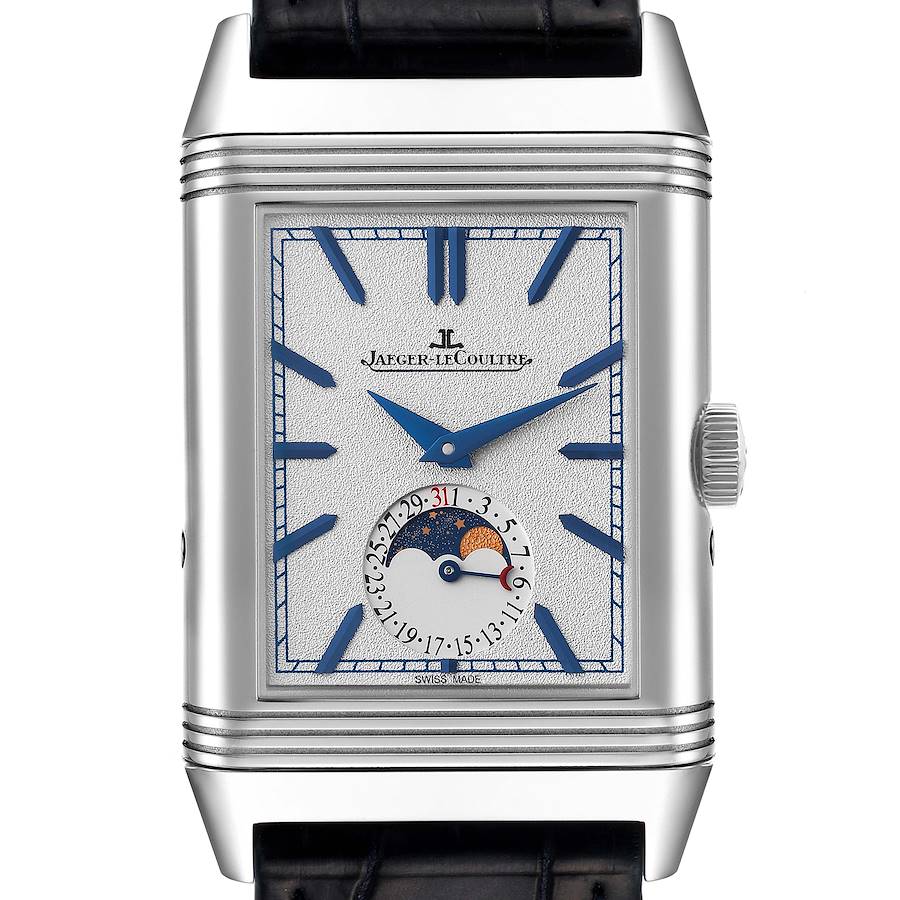 Jaeger LeCoultre Reverso Tribute Moon Watch 216.8.D3 Q3958420 Box Card SwissWatchExpo