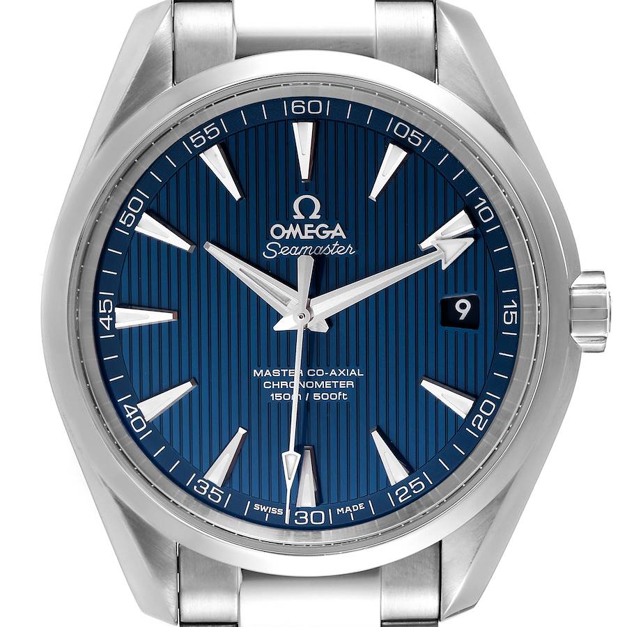 Omega Seamaster Aqua Terra Blue Dial Steel Mens Watch 231.10.42.21.03.001 SwissWatchExpo