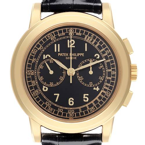 Photo of Patek Philippe Complications Chronograph Yellow Gold Mens Watch 5070J Box Papers