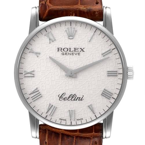 Photo of Rolex Cellini Classic White Gold Ivory Anniversary Dial Mens Watch 5116