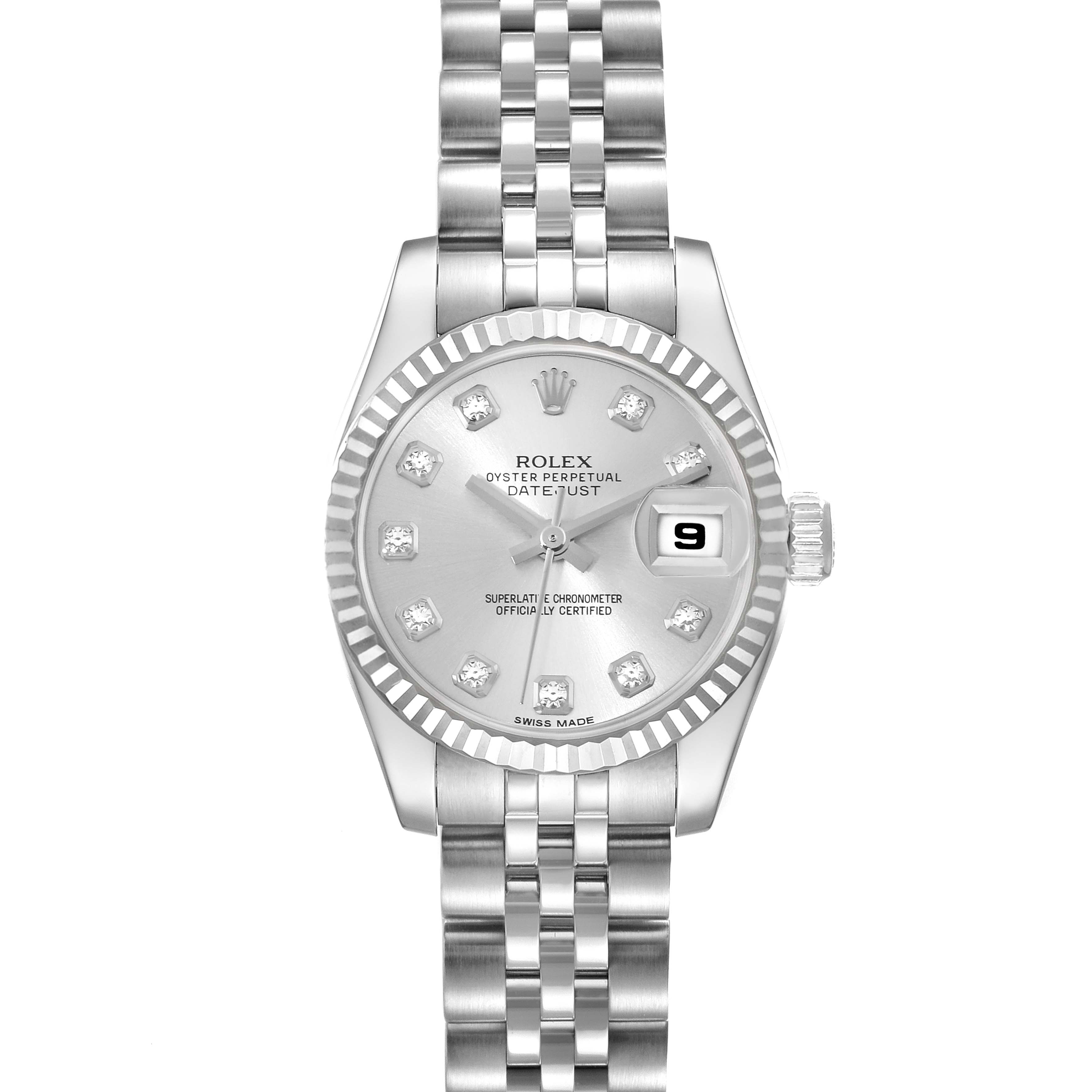 ROLEX シルバーリング スイスデザイン Rolex Datejust 1601 rare Singer Block Markers dial