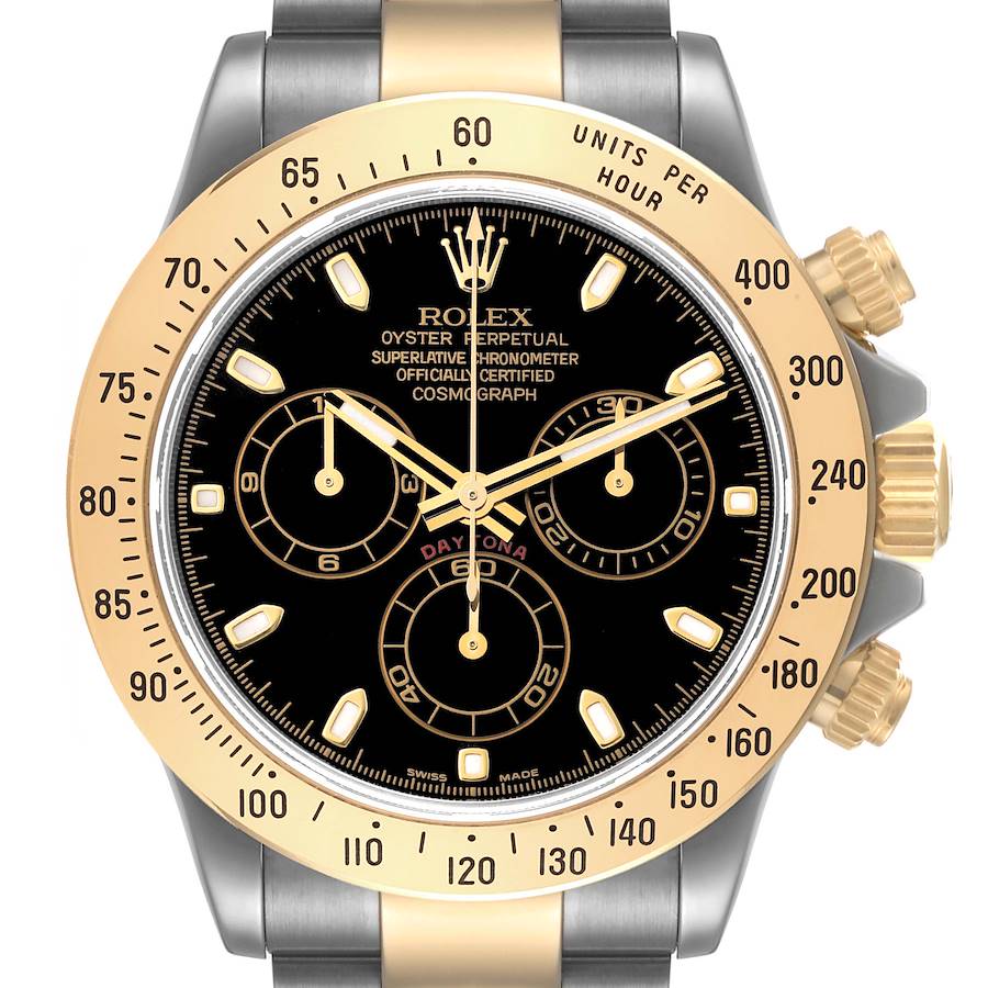 NOT FOR SALE Rolex Daytona Steel Yellow Gold Black Dial Mens Watch 116523 PARTIAL PAYMENT SwissWatchExpo