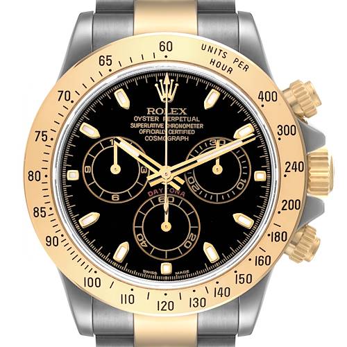 Photo of NOT FOR SALE Rolex Daytona Steel Yellow Gold Black Dial Mens Watch 116523 PARTIAL PAYMENT