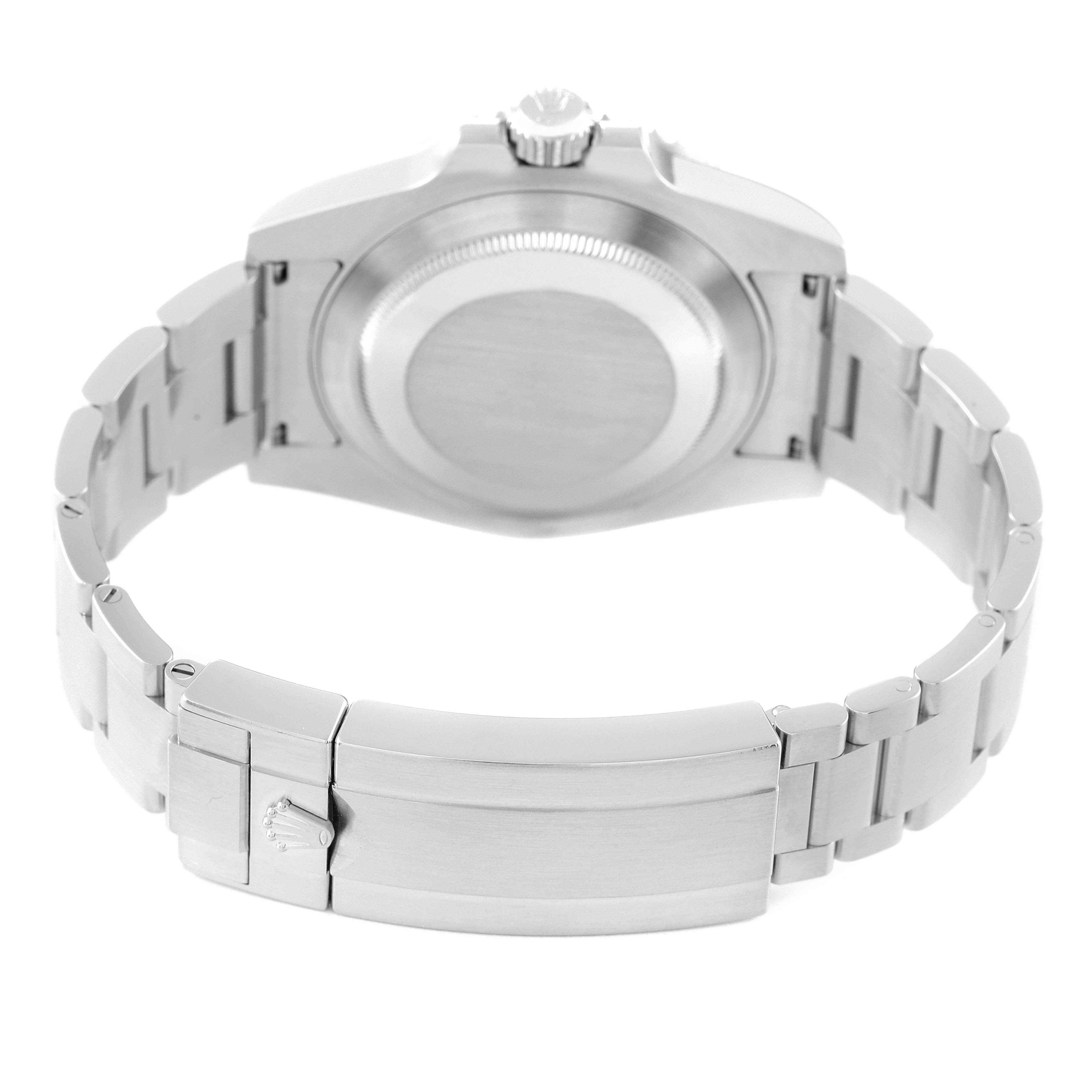 The image shows the back case and bracelet clasp of a Rolex Submariner 116610 Men
s Stainless Steel Black Dial 116610 Men
s Stainless Steel Black Dial watch.