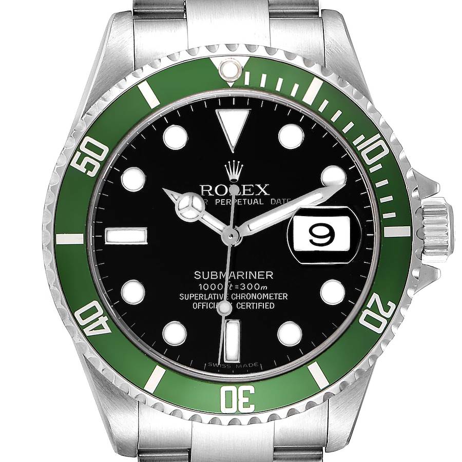 Rolex Submariner Green 50th Anniversary Watch 16610LV SwissWatchExpo
