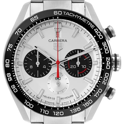 Photo of Tag Heuer Carrera Anniversary LE Steel Silver Dial Mens Watch CBN2A1D Box Card