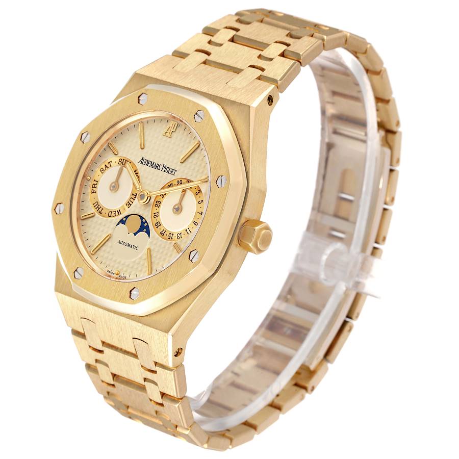 Audemars Piguet Royal Oak Yellow Gold Day Date Moonphase Mens Watch ...