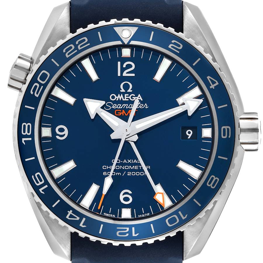 Omega Seamaster Planet Ocean GMT Titanium Mens Watch 232.92.44.22.03.001 SwissWatchExpo