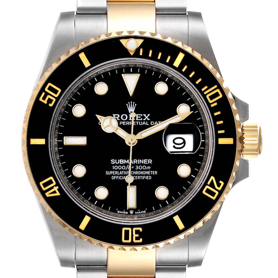 Rolex Submariner 41 Steel Yellow Gold Black Dial Mens Watch 126613 Unworn SwissWatchExpo