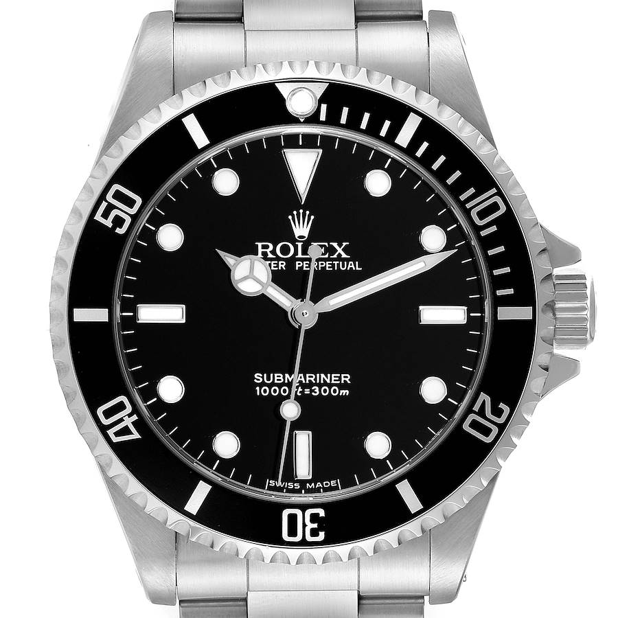 Rolex Submariner No Date 40mm 2 Liner Steel Mens Watch 14060 Box Papers SwissWatchExpo