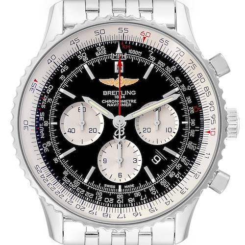 Photo of Breitling Navitimer 01 46mm Black Dial Steel Mens Watch AB0127 Box Papers