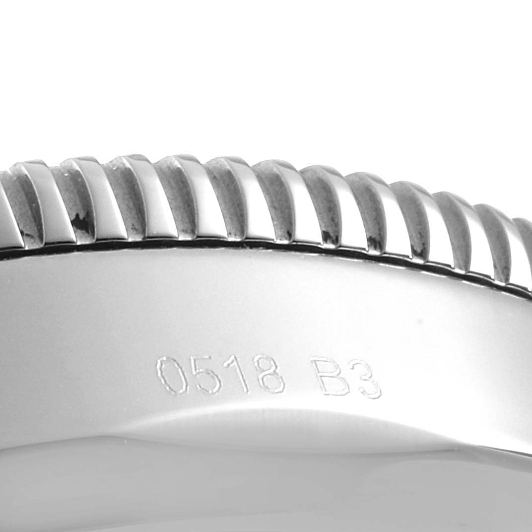 The image shows a close-up of the bezel with grooves and engraved markings of the Breitling Superocean AB202012-BF74 Men's Stainless Steel Black Dial AB202012-BF74 Men's Stainless Steel Black Dial watch.