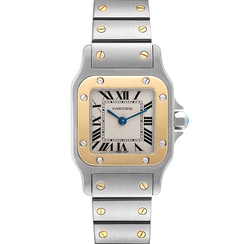 Photo of Cartier Santos Galbee Small Steel Yellow Gold Ladies Watch W20012C4