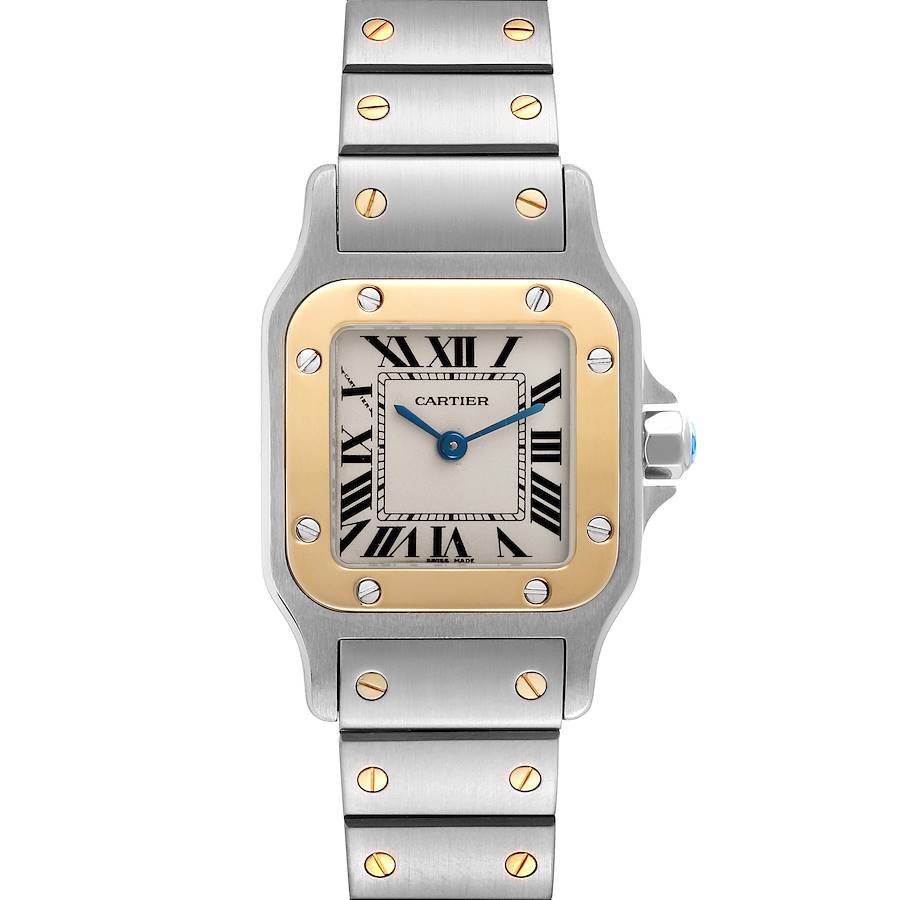 Cartier Santos Galbee Small Steel Yellow Gold Ladies Watch W20012C4 SwissWatchExpo