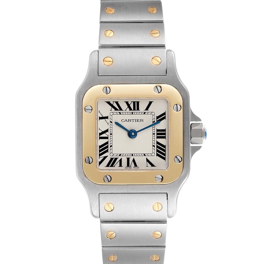 Cartier Santos Galbee Small Steel Yellow Gold Ladies Watch W20012C4 SwissWatchExpo