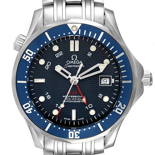 Photo of Omega Seamaster Bond 300M GMT Co-Axial Mens Watch 2535.80.00 Box Card