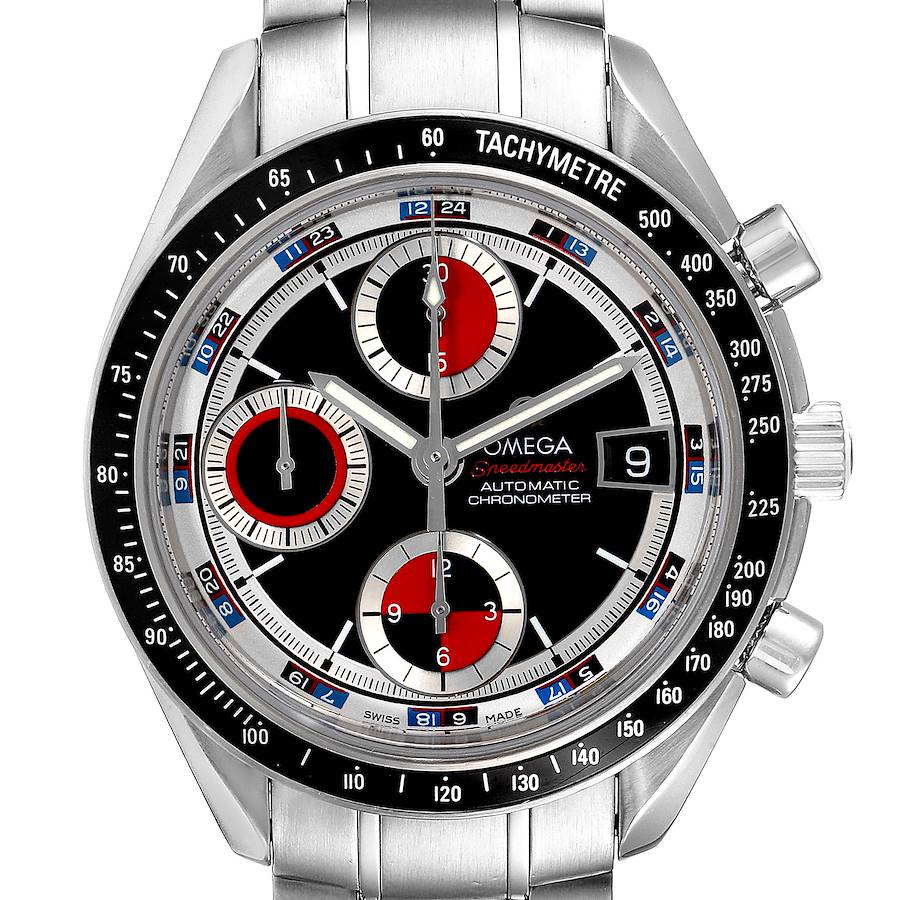 Omega Speedmaster Casino Dial Steel Mens Watch 3210.52.00 Card SwissWatchExpo