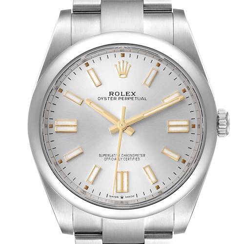 Photo of Rolex Oyster Perpetual 41mm Automatic Steel Mens Watch 124300 Box Card