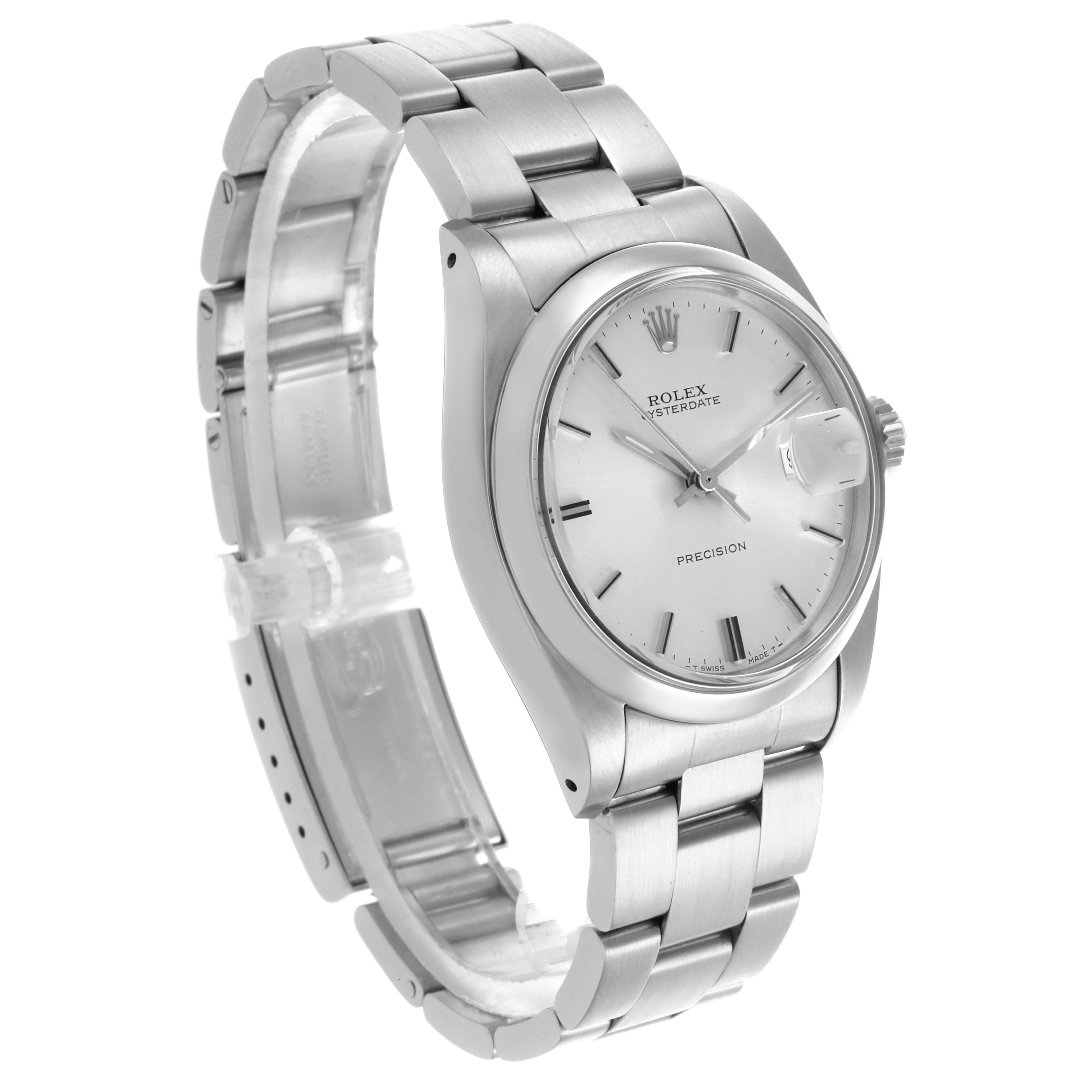 The Rolex Vintage Collection 6694 Men's Stainless Steel Silver Dial 6694 Men's Stainless Steel Silver Dial watch is shown at a slight angle, highlighting the face, crown, and bracelet.