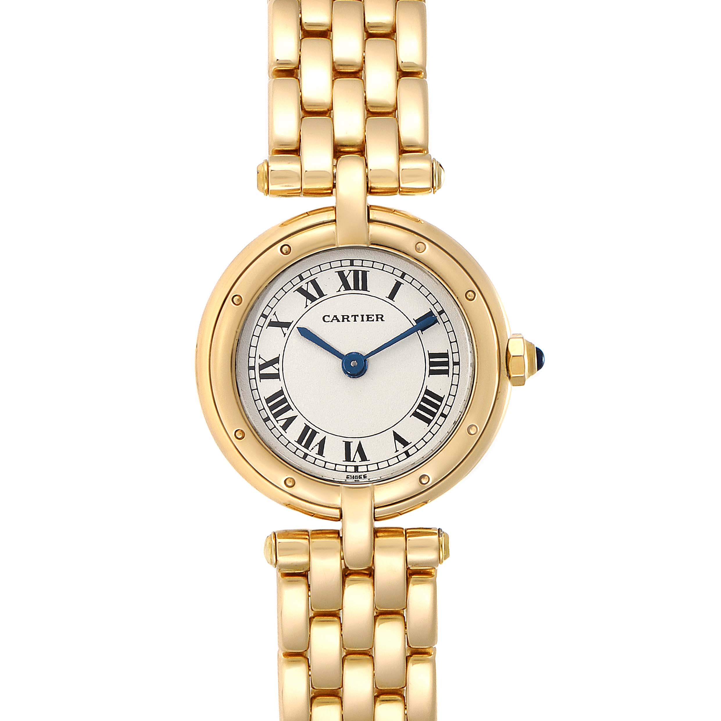Cartier Panthere VLC 18K Yellow Gold Silver Dial Ladies Watch 8057921 ...