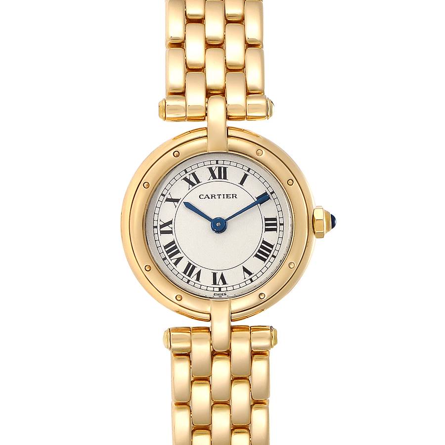 Cartier Panthere VLC 18K Yellow Gold Silver Dial Ladies Watch 8057921 SwissWatchExpo
