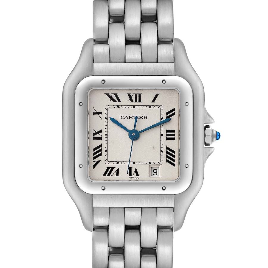 Cartier Panthere Jumbo 29mm Stainless Steel Mens Watch W25032P5 SwissWatchExpo