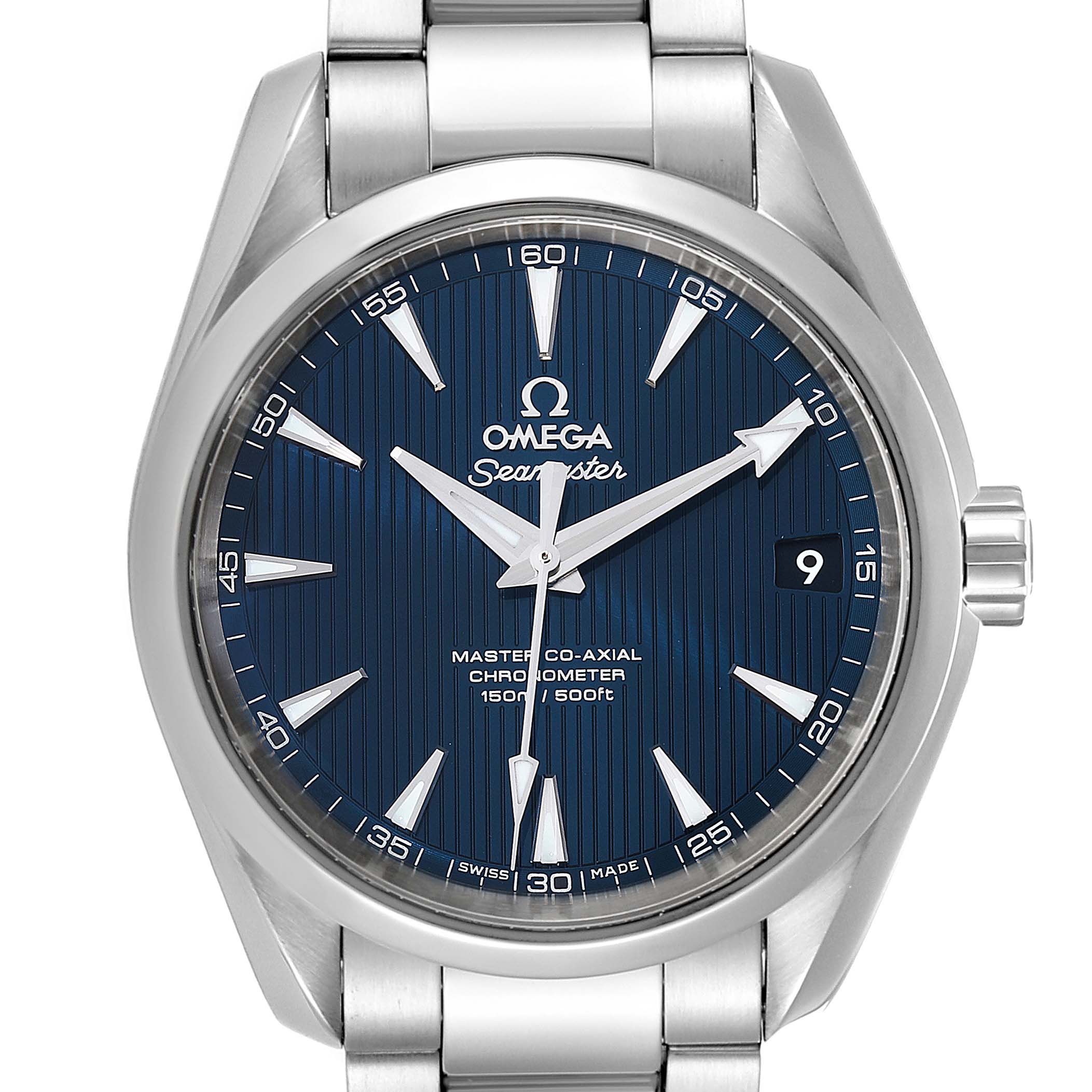 Omega Seamaster Aqua Terra Blue Dial Watch 231.10.39.21.03.002 Card ...